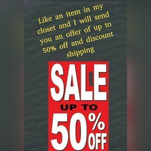 Up to 50% off plus discounted shipping Sale